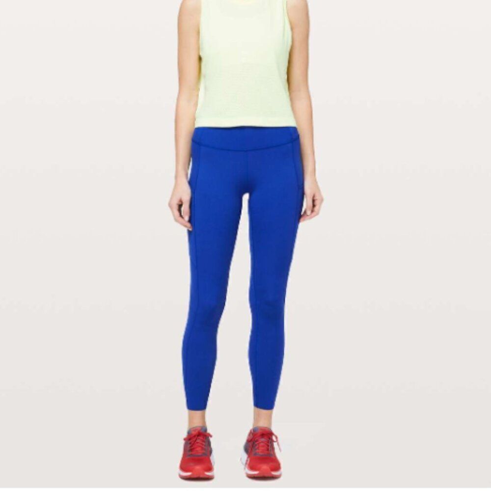 LULULEMON Fast & Free 7/8 Tight II Non Reflective Nulux Size 4